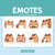 Animated Emote Chibi Cow Getting Pinched in the Cheek Cartoon Emote for ...