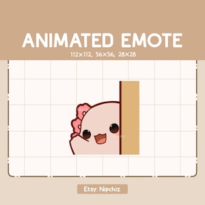 Animated Emote Axolotl is Greeting You by Waving His Hand from Behind a Wall - Cute Emote - Chibi Cartoon Emote
