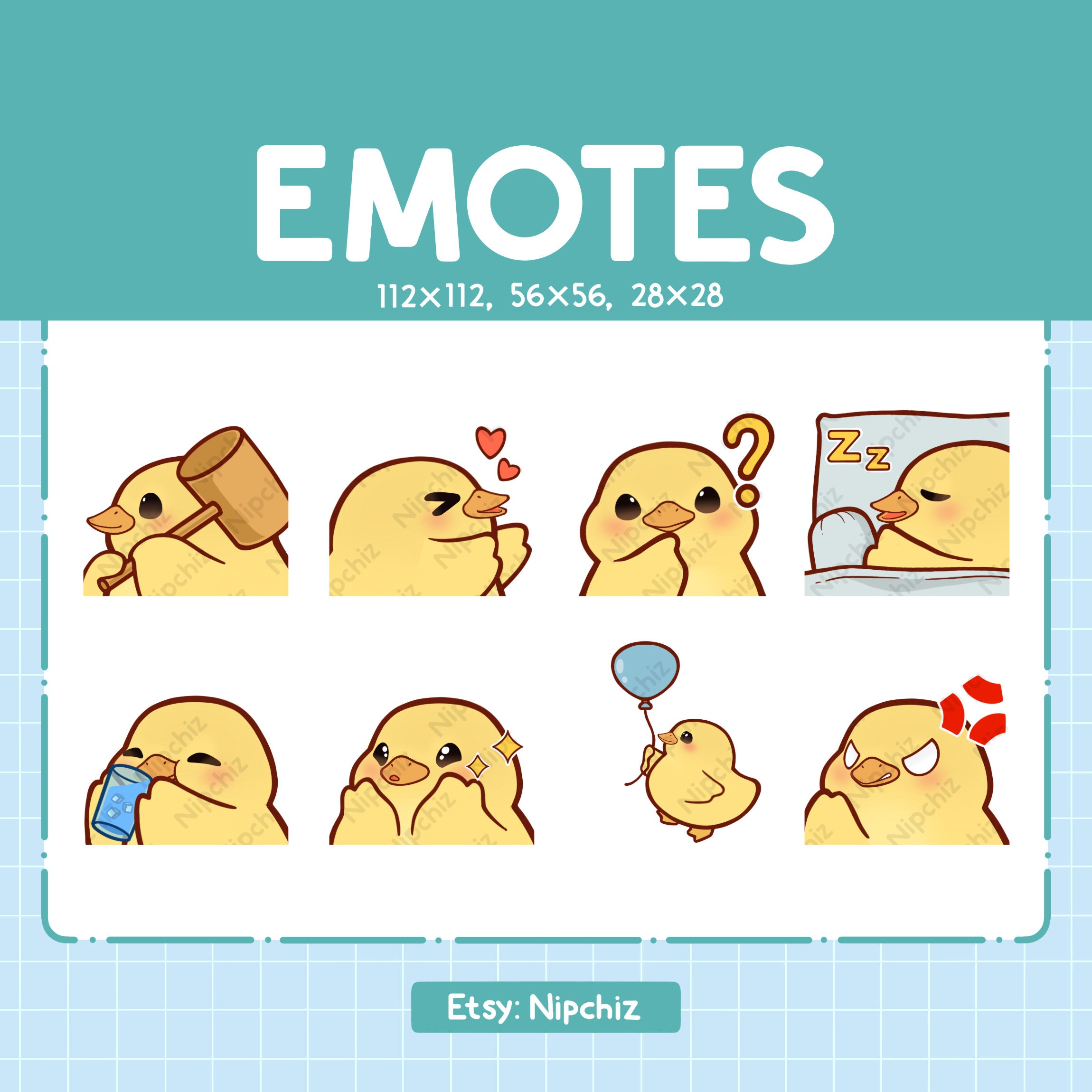 ストリーミング用ひよこの絵文字 | かわいい動物の絵文字 | (8