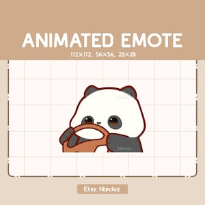 Gesto animado Panda en el volante - Gesto de dibujos animados - Gesto divertido para transmisión - Listo para usar