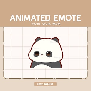 Gesto animado de panda lindo caminando hacia adelante / Gesto lindo kawaii / Listo para usar / Gesto para transmisión