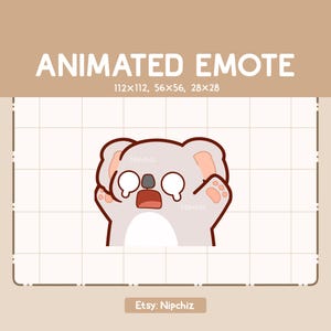Animated Emote Cute Koala is Running while Panicking / Cartoon Chibi Emote / Ready to Use / Adorable Emote
