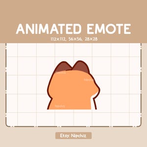 Animated Adorable Fox Walking Away Emote / Kawaii Cute Emote / Ready to Use / Emote for Streaming