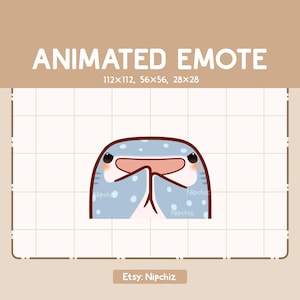 Animated Emote Chibi Whale Shark Has a Plan with Scheming Face - Kawaii Funny Emote - Adorable Emote