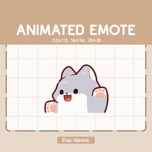 Animated Emote Cute Cheerful Wolf Dancing / Ready to Use / Cute Funny Emote