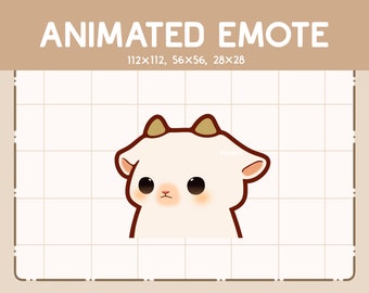 Animated Emote Goat/ Shaking Head Emote / Emote for Streamer / Ready to Use