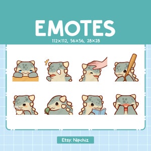 Kawaii Ankylosaurus Dinosaur Emotes (8) – Cute Emotes for Streamer – Chibi Ankylosaurus Emoji Bundle
