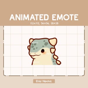 Animiertes Emote Süßer Ankylosaurus / Ankylosaurus / Entzückendes Chibi Emote / Cartoon Emote für Tracking