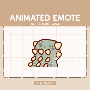 Animierter entzückender Dinosaurier Ankylosaurus Emote - Cartoon Emote - Lustiges Emote für Tracking - sofort verwendbar