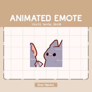 Animiertes Emote Chibi Fledermaus rennt vorwärts / Kawaii Emote / Bezauberndes Emote für Streamer / Gebrauchsfertig
