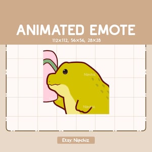 Animated Emote Adorable Crocodile is Throwing a Sandal / Cartoon Cute Emote / Chibi Emote for Streamer / Kawaii Emote