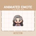 Animated Emote Chibi Cow Getting Pinched in the Cheek Cartoon Emote for ...