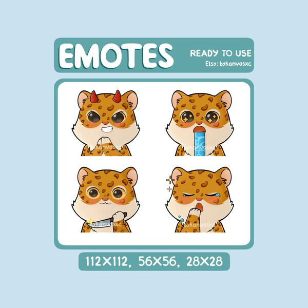 Leopard Emoji Etsy
