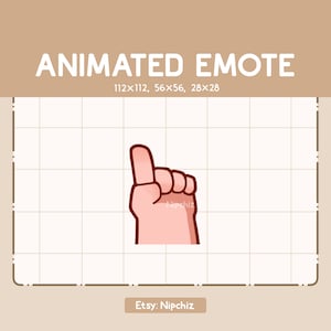 Animated Emote a Hand is Disapproved With You By Waving His Pointing Finger / Cartoon Emote