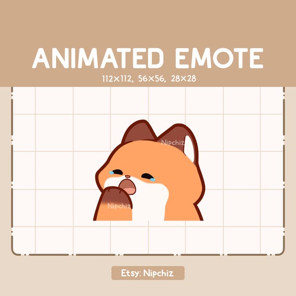 Gesto animado: lindo zorro aburrido bostezando / Gesto chibi divertido / Gesto para transmisión / Gesto de dibujos animados