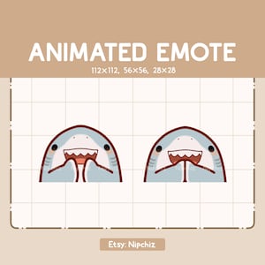 Emote animado Tiburón está aplaudiendo / Emote para Streamer/ Listo para usar