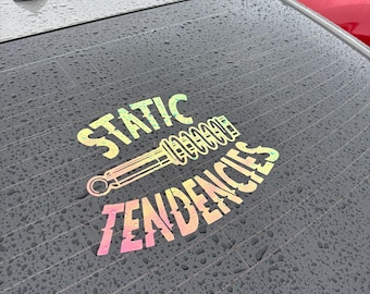 Static Tendencies Vinyl Car Banner Sticker – JDM Car Decal