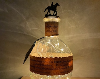 Candy Dish made from a Repurposed BLANTON Bourbon Whiskey Bottle