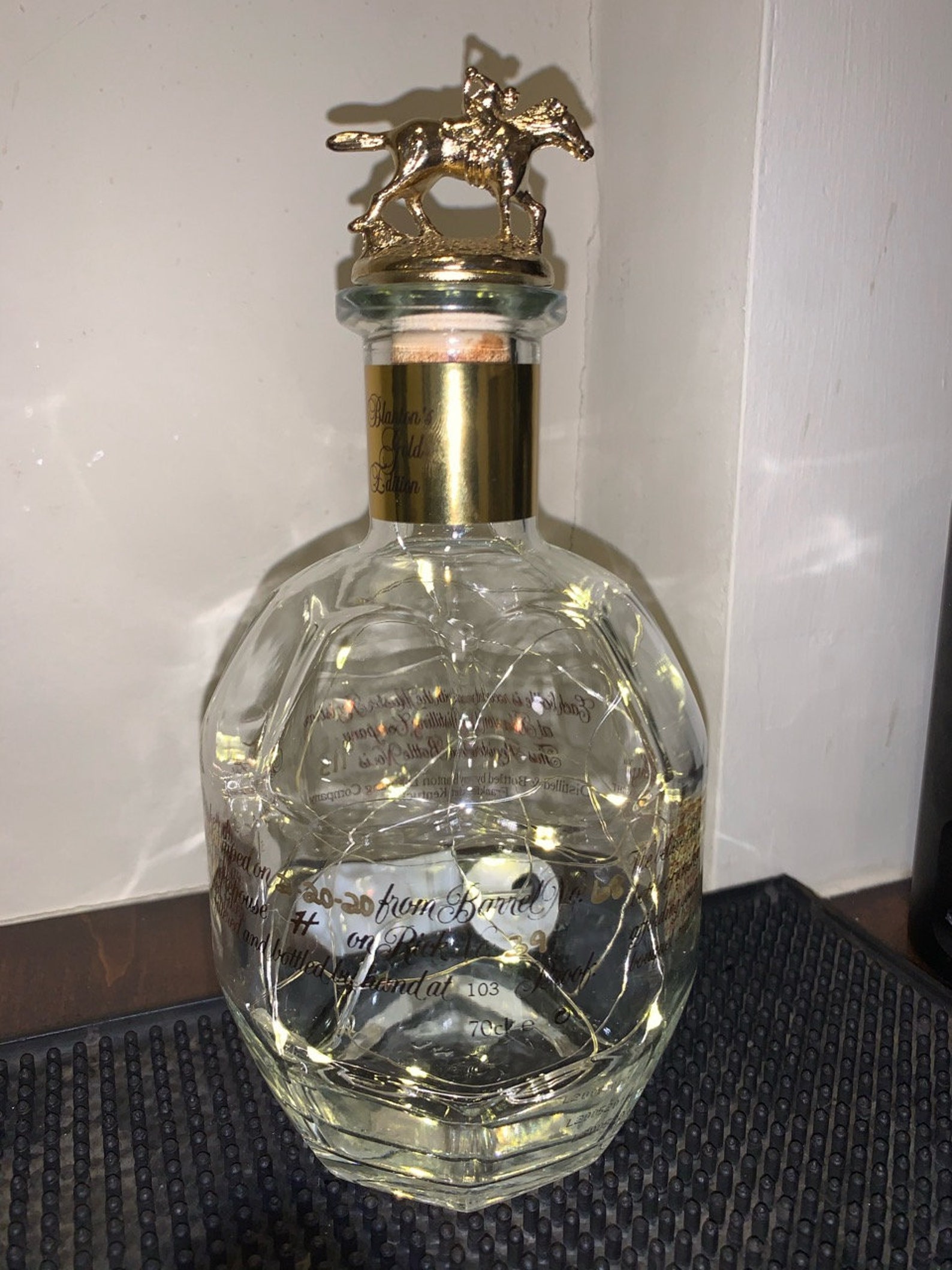 Blanton's Gold Import Bourbon Bottle empty With GOLD Horse Cork With ...