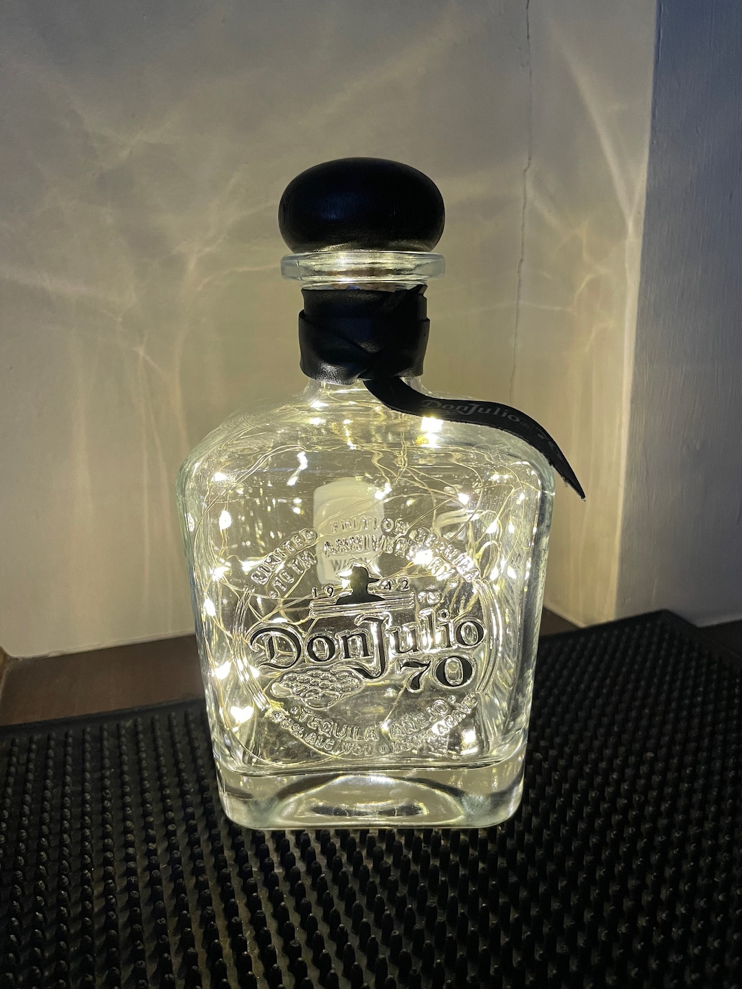 Don Julio 70 Anejo Tequila Bottle With Battery-operated LED Lights