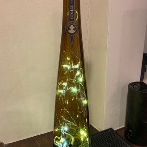 Don Julio 1942 Anejo Tequila Bottle With Battery-Operated or USB-Powered LED Lights  750ml (Empty and Upcycled) Box optional upgrade