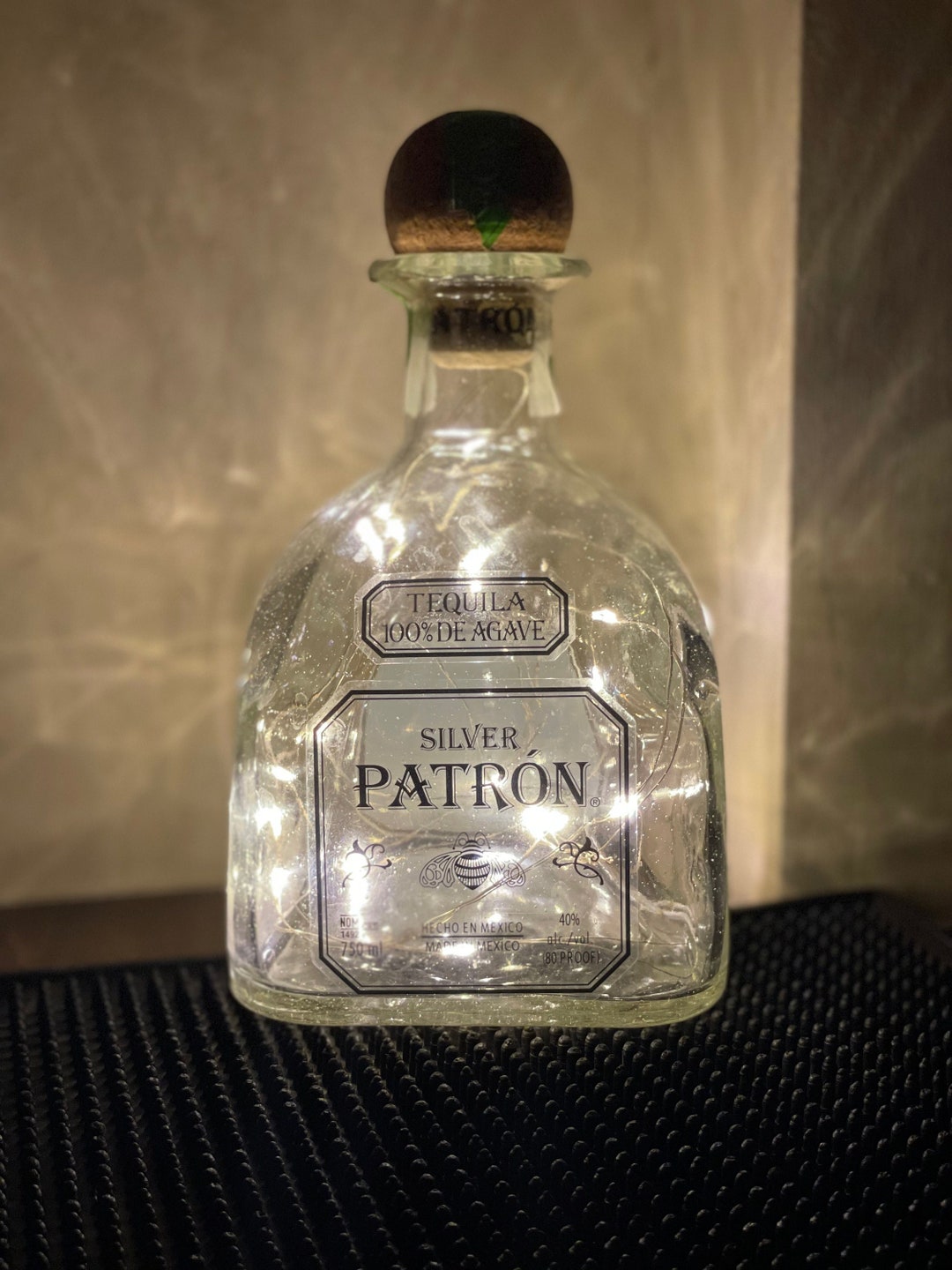 Difference Between Patron Silver And Reposado Patron Silver and Reposado Tequila Bottle With Battery-operated LED