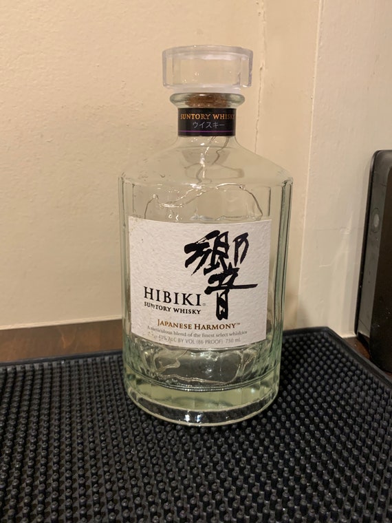 Upcycled Hibiki Whiskey Bottle Light: Battery or USB Powered - Etsy