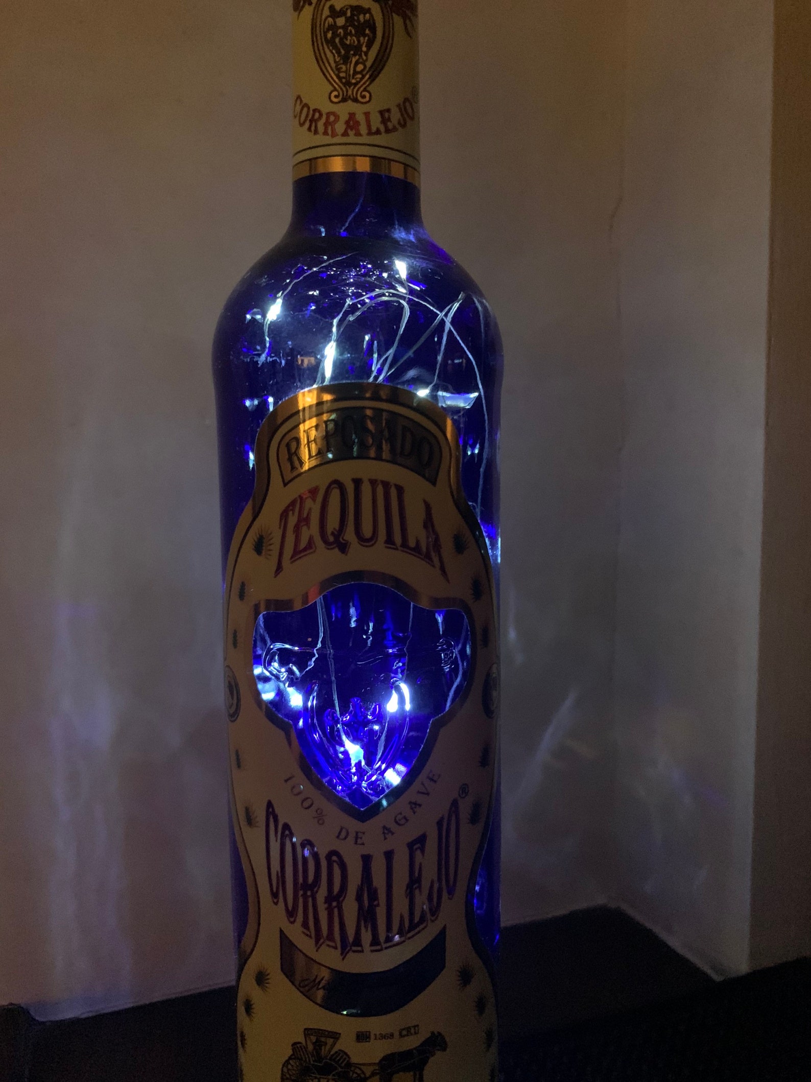 Tequila Corralejo Reposado blue or Añejo red Bottle With Etsy