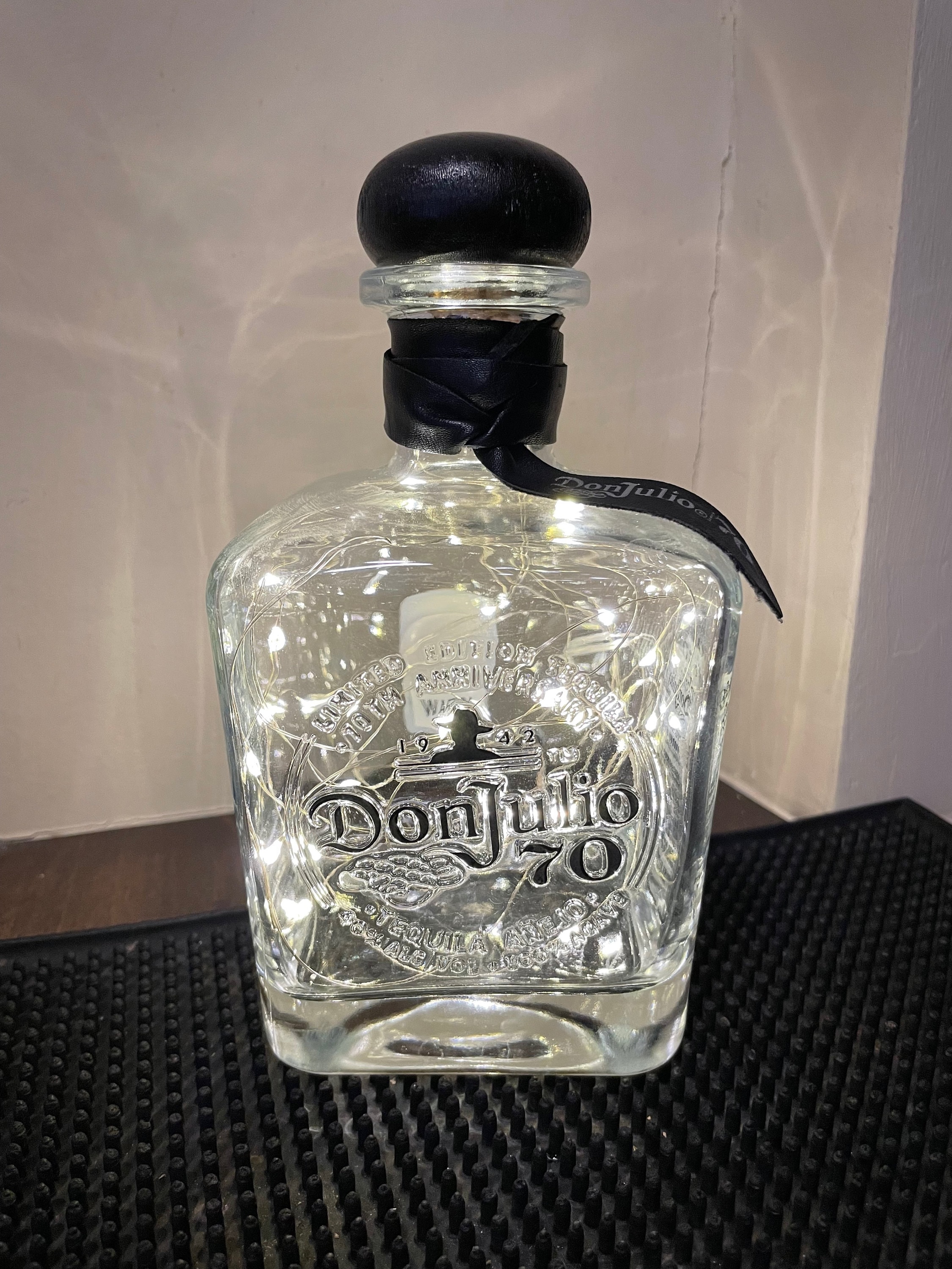 Don Julio 70 Anejo Tequila Bottle With Battery-Operated LED Lights ...