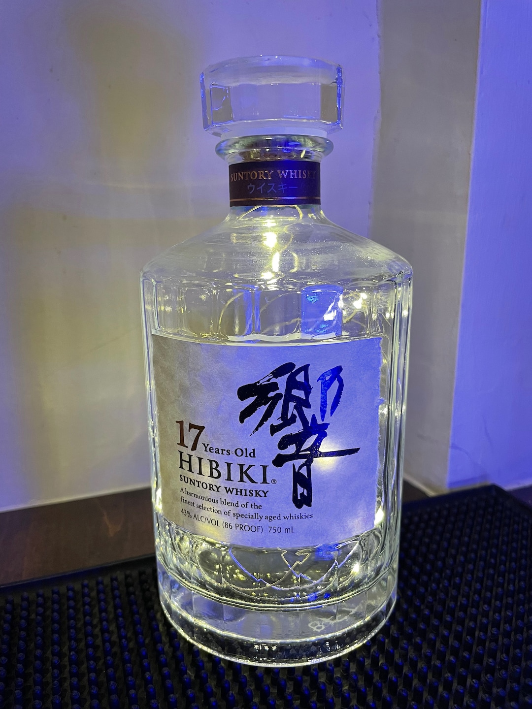 Upcycled Hibiki Whiskey Bottle Light: Battery or USB Powered - Etsy