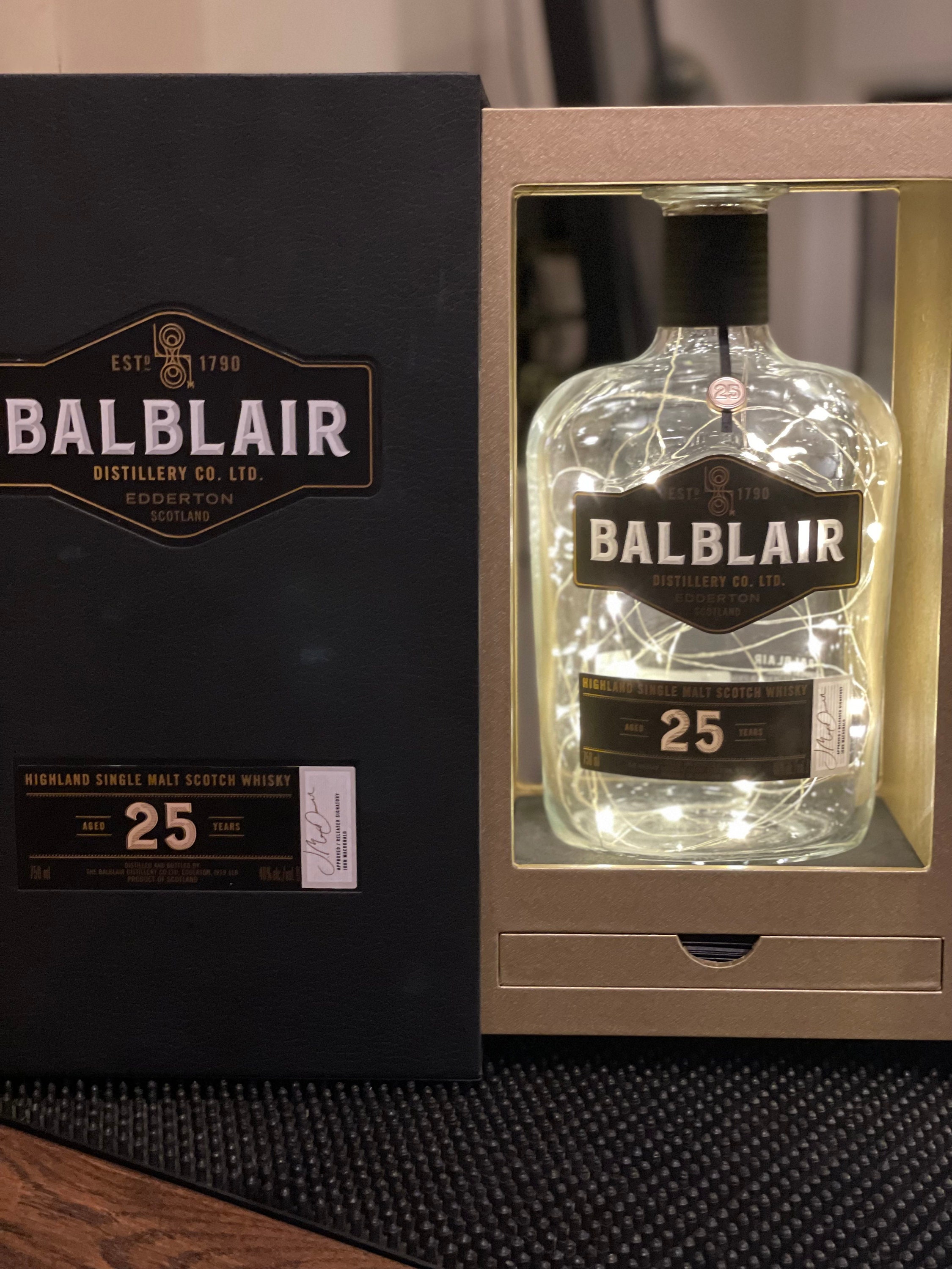 Balblair Highland Scotch Whisky Bottle With Battery-operated - Etsy