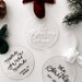 Acrylic Personalized Ornament Clear Acrylic Ornament Personalized ...