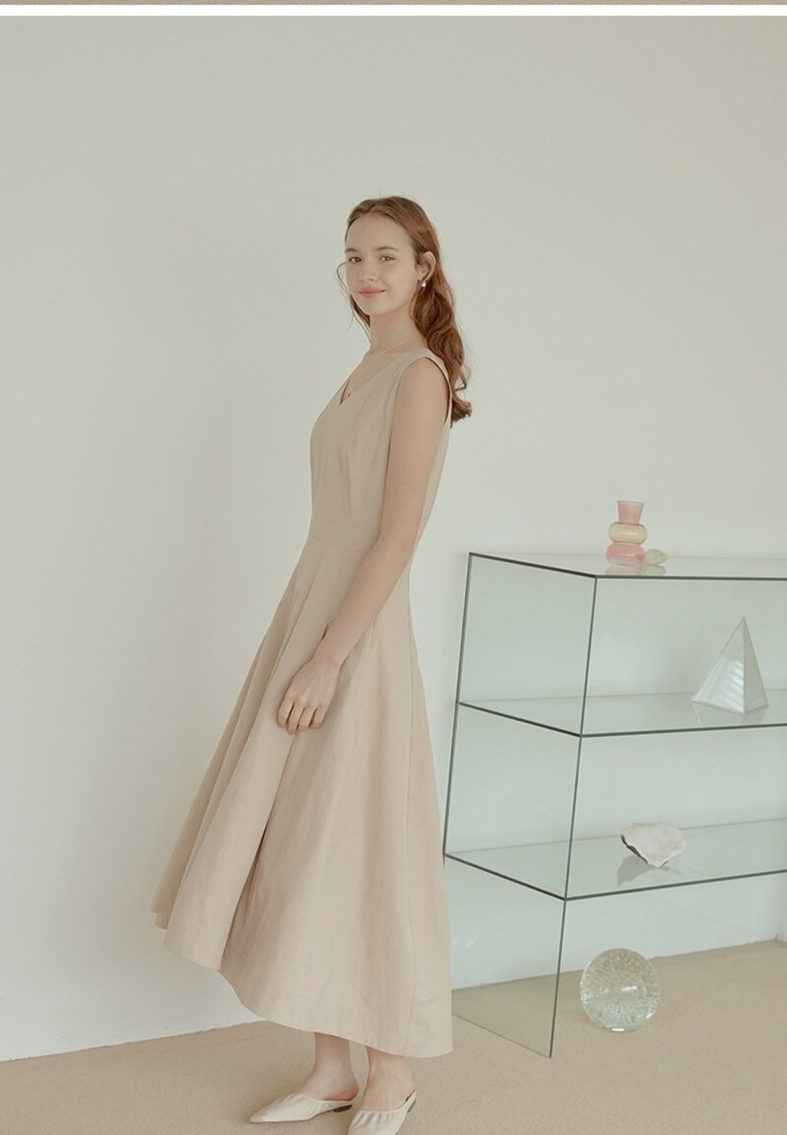 Tank Linen Dress Women / Wedding Guest Linen Dress / | Etsy