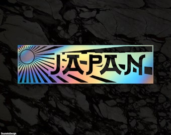 Japan Decal Slap Sticker || holographische Vinyl Sticker || Decal Autoaufkleber