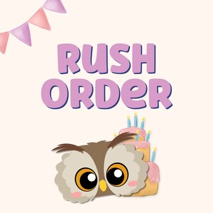 Rush Order - Add On to Placemats that you need sooner than the 24 - 72 hour turn around time