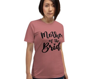 Camisa unisex para madre de la novia para boda, regalo de novia para madre antes de la boda, camisa de boda para madre de la novia, camisa de mamá de la novia