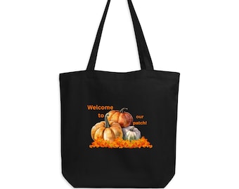 Borsa tote ecologica autunnale, borsa tote autunnale, borsa tote autunnale con zucche, regalo di ringraziamento per gli insegnanti, borsa tote riutilizzabile con zucche, borsa per la spesa del Ringraziamento