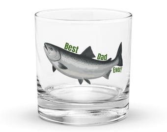 Vaso de pesca para papá, el mejor papá del mundo, regalo para amantes de la pesca, vaso de pescador, regalo para amantes de la naturaleza, vaso de bar para papá, regalo del Día del Padre