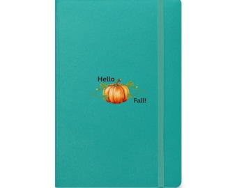 Herbst Hardcover gebundenes Notizbuch, Herbst Notizbuch, Hallo Herbst Journal, Geschenk für Lehrer, Kürbis Buch, Thanksgiving Planung Buch