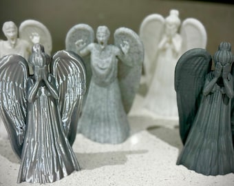 Dr Who Weeping Angel Tree Topper: 3D Printed Ornament (12cm)