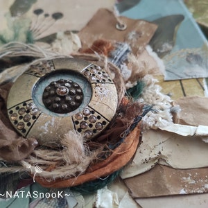 Wenskaart, warme wensen, 3D, scrapbooking, handgemaakt, recycling, upcykling, mixed media, cadeaubon, bedankkaart, collage,