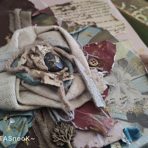 Wenskaart, Warme wensen, 3D, Scrapbooking, Handgemaakt, Recykling, Upcykling, Mixed media, Grote tag, Cadeaubon, Bedankkaart, Collage