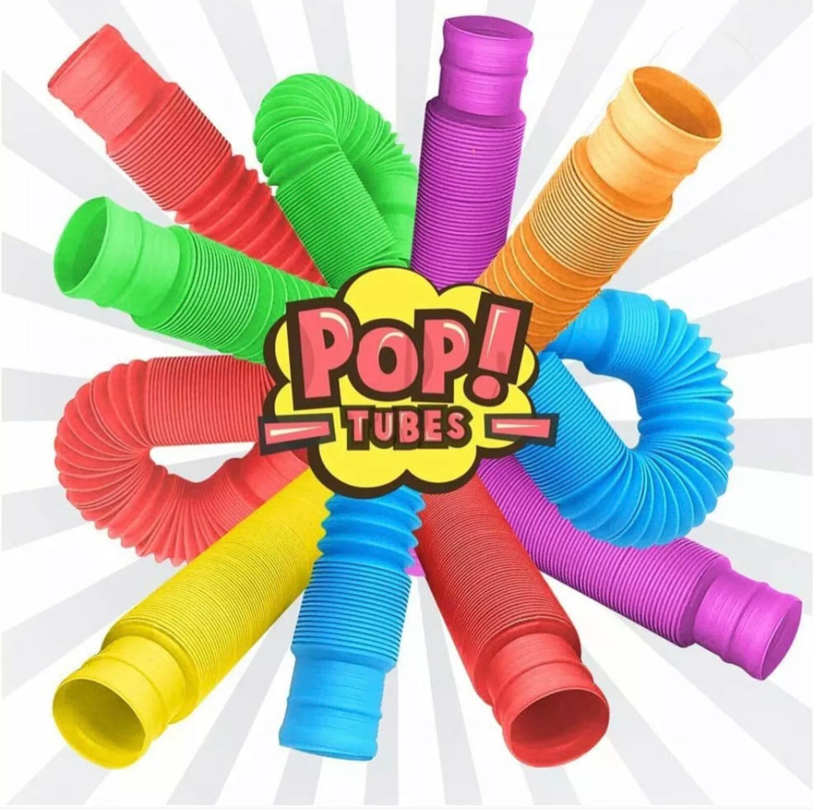 6 Pack Pull & Pop Tube Sensory Fidget Toy for Kids and Adults Etsy