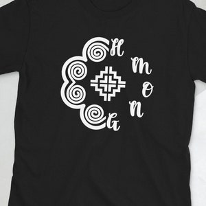 1/2 elephant footprint with Hmong in white print Short-Sleeve Unisex T-Shirt
