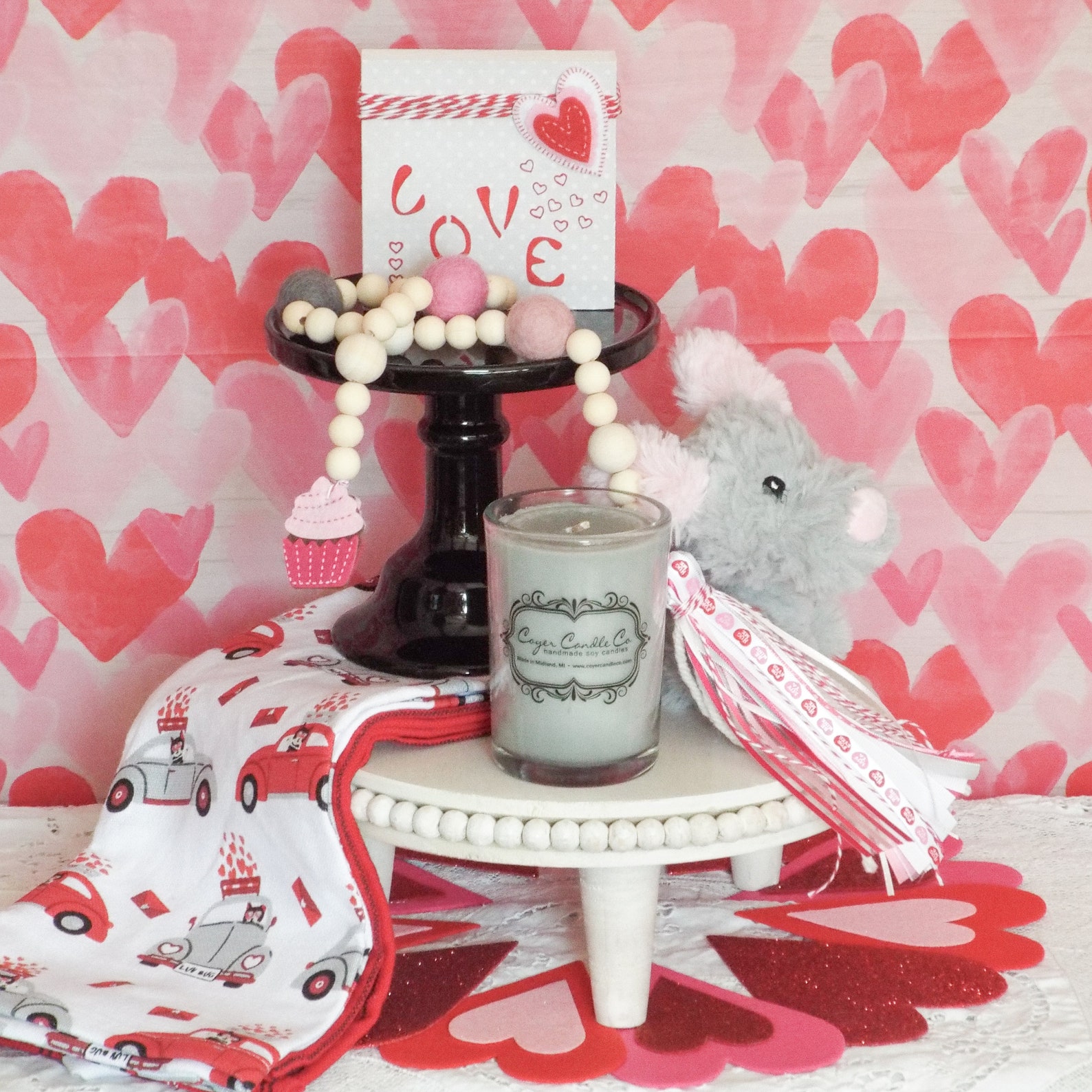 Perles Et Valentin Sont ils Toujours Ensemble Guirlande de perles de la Saint-Valentin / Décor de plateau à - Etsy France