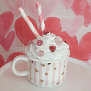 Valentine Mug Topper / Faux Whipped Cream / Mug Topper / Valentine’s Day Faux Whip / Valentines Topper / Valentines Décor / Valentine’s Day