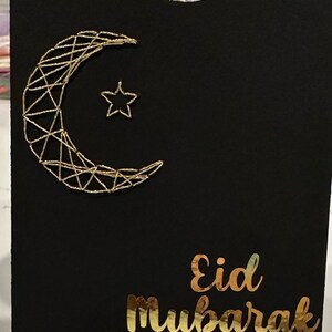 Tarjetas Eid / Sobres Eid / Titular de dinero / Sobre de dinero / Regalos Eid / Bordado a mano / Tarjeta de aluminio / Paquete de 4