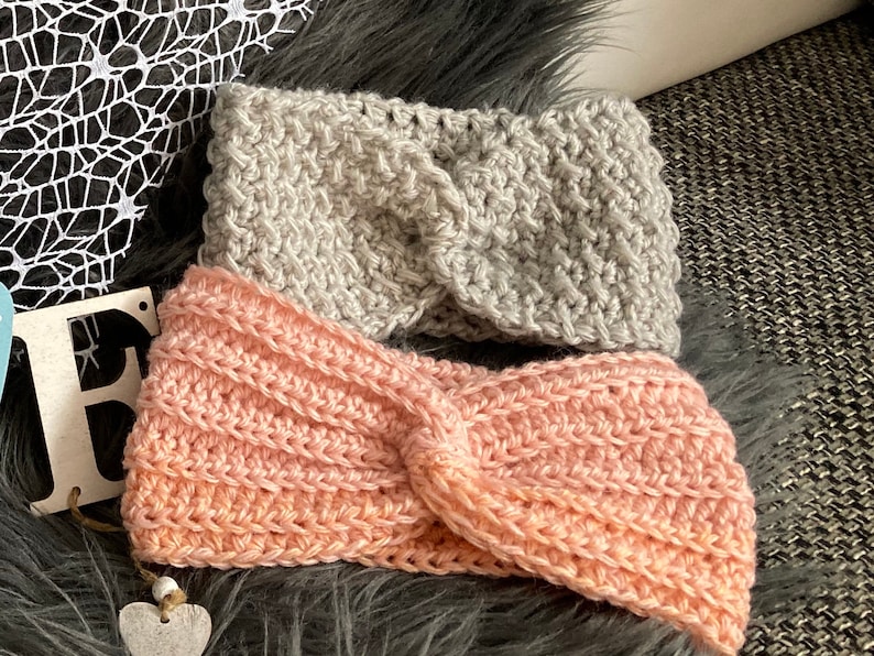 Double pack crocheted headbands