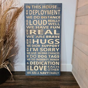 Personalized Military Family Engraved Wood Sign | Choose Theme and Color | Military Sign | Soldier Sign | America Sign | Home Decor