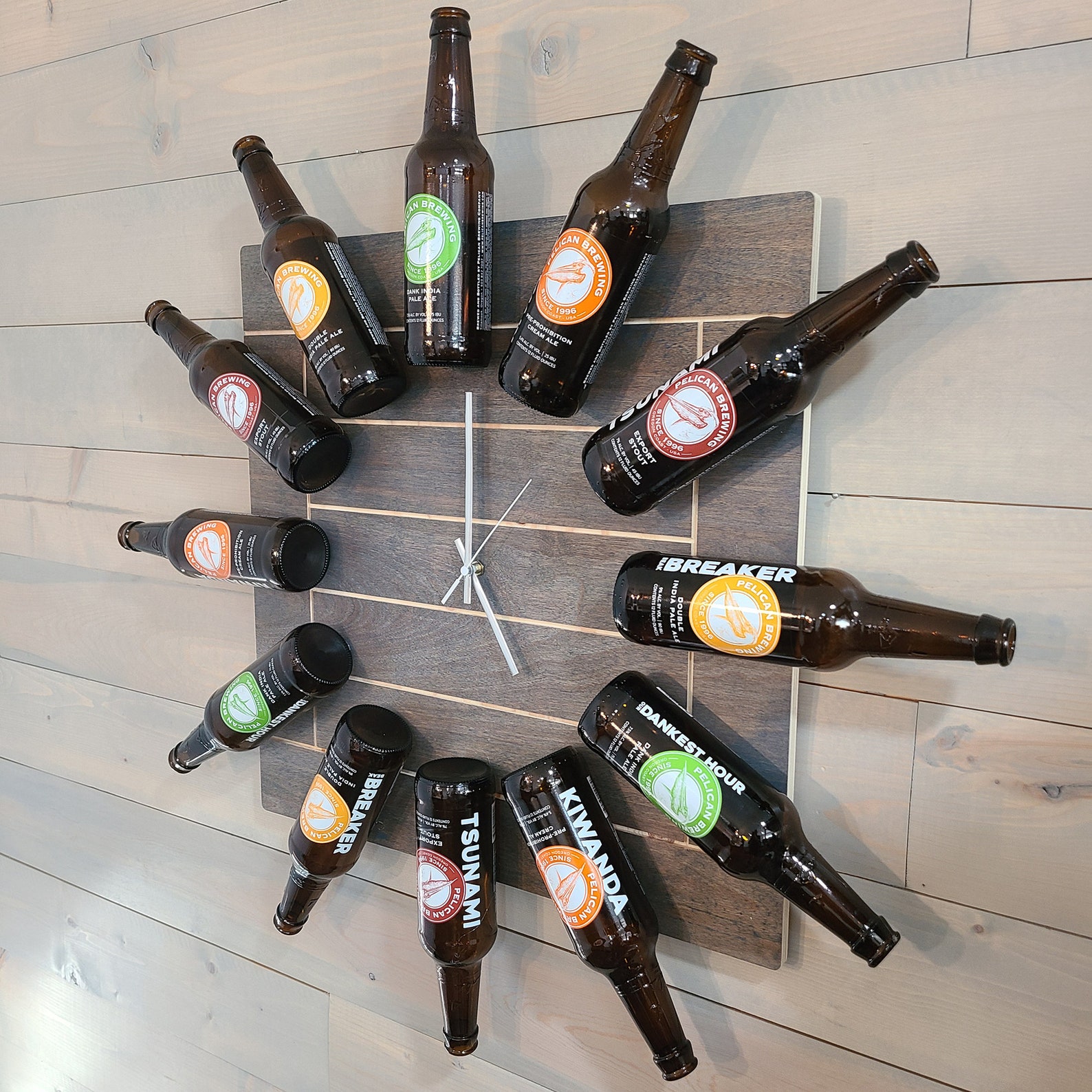 Personalized Beer Bottle Clock. Bottle Clock KIT. Man Cave Etsy